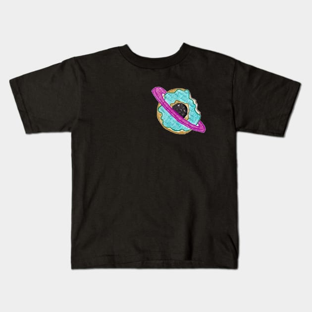 Planet Doughnut Kids T-Shirt by AkiYami